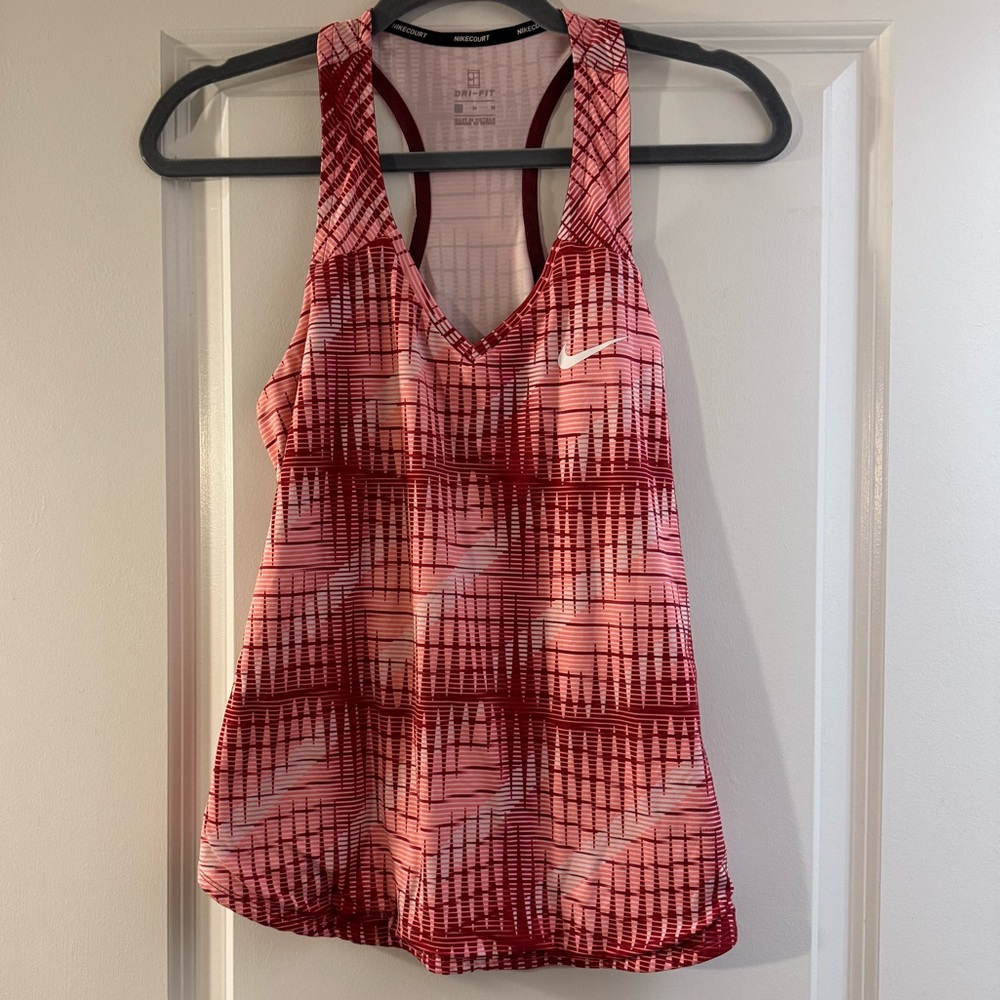 Nike Court Athletic Dri-Fit Tank Top - Red / Pink - Sz M - Like New Condition